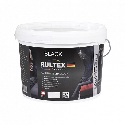 Краска Black RAL чёрная 9005 RULTEX